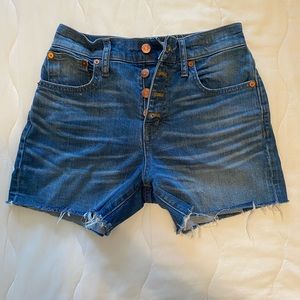 Madewell High Rise denim shorts